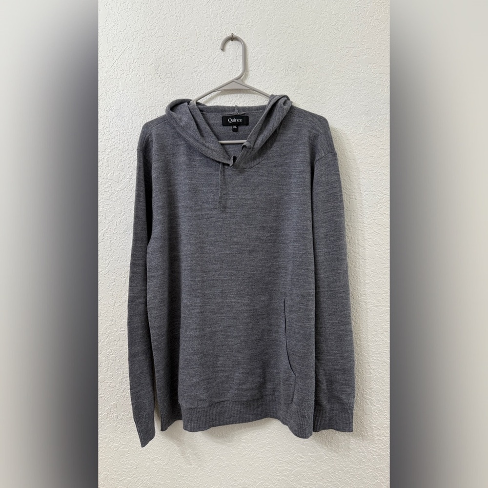 Quince Merino Wool Soft Hoodie Sweater - XL